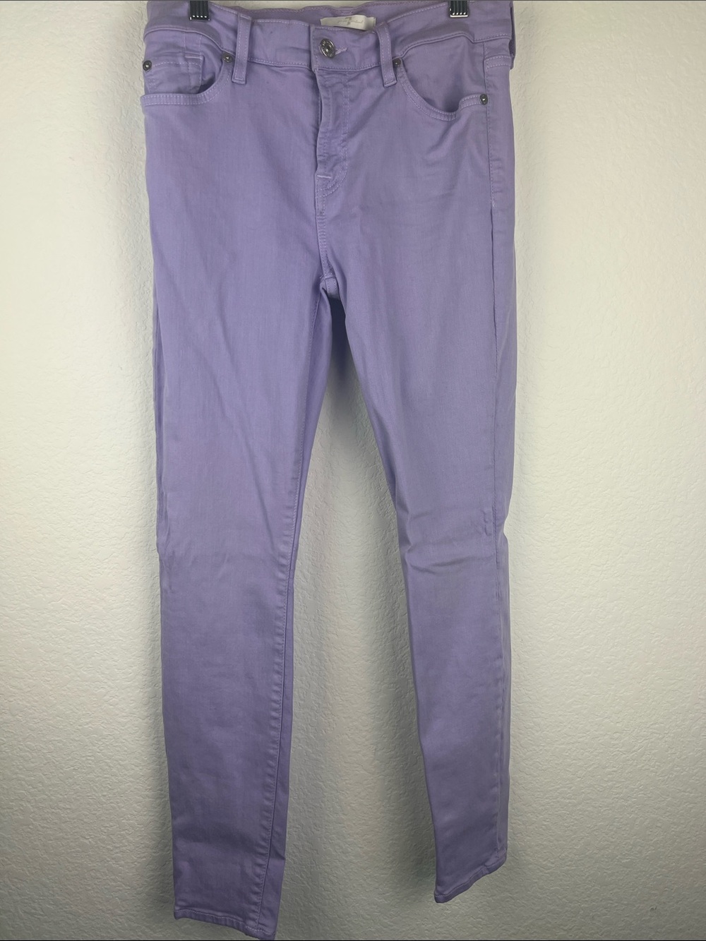 7 For All Mankind Pastel Lavender Denim Jeans women’s size 27